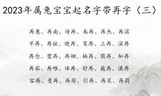 属兔女孩起名(属兔女孩起名用字)