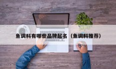 鱼调料有哪些品牌起名（鱼调料推荐）