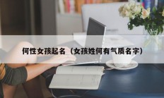 何性女孩起名（女孩姓何有气质名字）