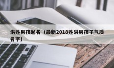 洪姓男孩起名（最新2018姓洪男孩子气质名字）