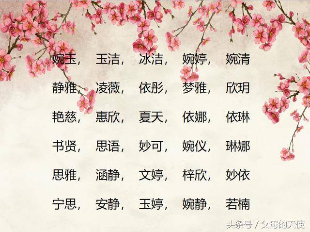 起名字女孩(博美起名字女孩)