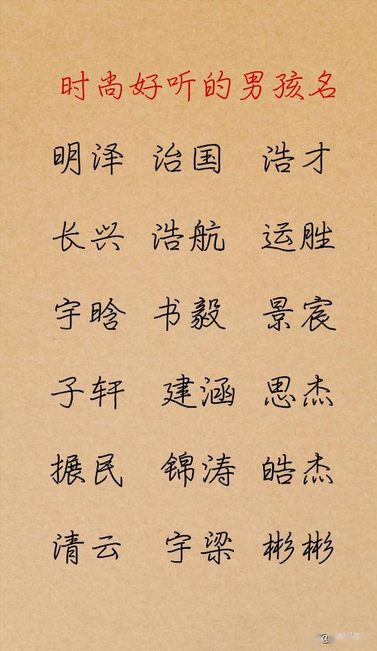 孩子起名字男孩(孩子起名字男孩,叫什么)