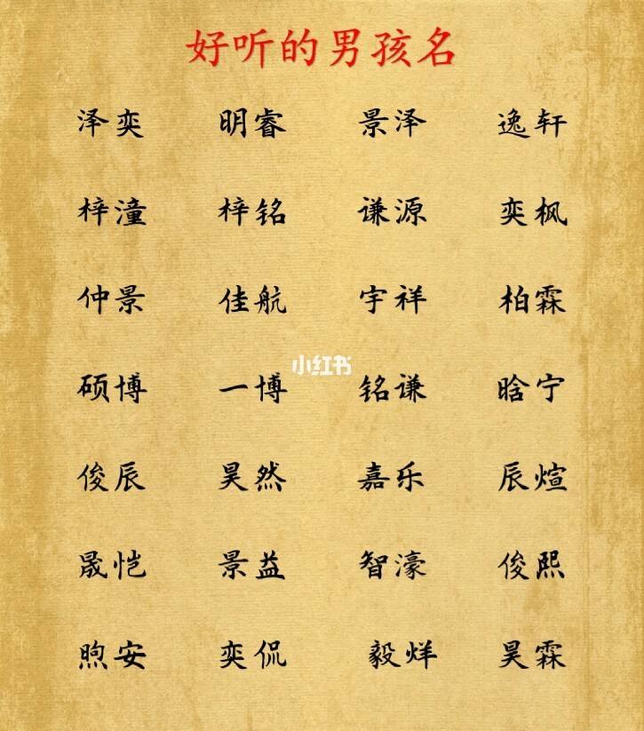 孩子起名字男孩(孩子起名字男孩,叫什么)